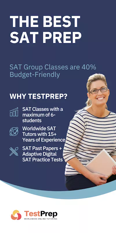 SAT prep course banner image